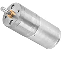 Los mejores  - DC 12V motor del engranaje- par eléctrico Micro Reducción de alta velocidad motorreductor de 25GA-370 de salida Centric…